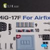 KELIK K72139 Mig-17 Fresco (Shenyang J5) - interior 3D decals for Airfix kit 1/72